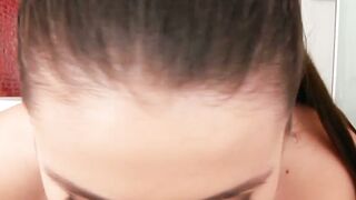 DEEP THROAT DONUT Adria Raes SpitFilled Blowjob Bonanza!