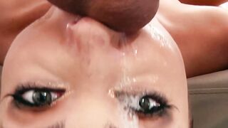 DEEP THROAT DONUT Adria Raes SpitFilled Blowjob Bonanza!