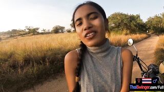 Outdoors blowjob and sex in public with amateur chinese 19 yo