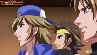 Hentai Uncensored | Group Sex with two Girls, 12 Dicks Fuck in