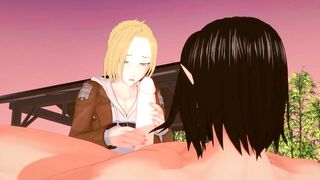 Attack on Titan - Sex with Annie Leonhart - 3D Hentai
