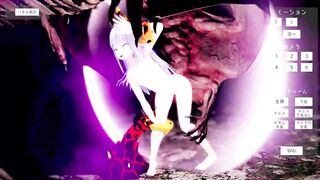 White Hair Elve was Nailed by Monster! | 3D Game Animation, HD,