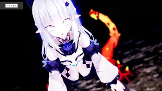 White Hair Elve was Nailed by Monster! | 3D Game Animation, HD,