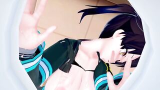 Tamaki Kotatsu FireForce 3D Hentai 2/6