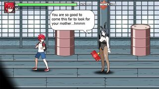 LeaderOneShota Fight [hentai Game] Ep.2 Sex Wrestling against Step Sister in Swimsuit