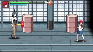 LeaderOneShota Fight [hentai Game] Ep.2 Sex Wrestling against Step Sister in Swimsuit