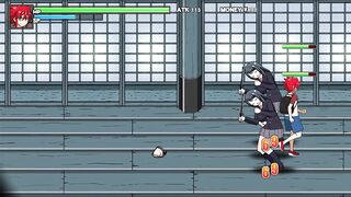 LeaderOneShota Fight [hentai Game] Ep.2 Sex Wrestling against Step Sister in Swimsuit