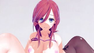 Miku Nakano the Quintessential Quintuplets 3d Animated 3/6