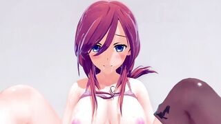 Miku Nakano the Quintessential Quintuplets 3d Animated 3/6
