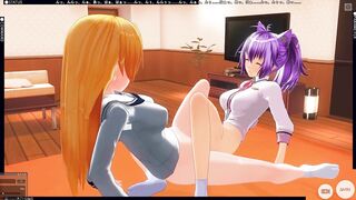 3D ANIMATED YURI Schoolgirls Examine their Bodies for the first Time