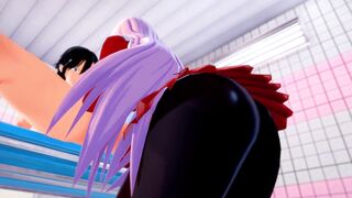 Darling inside the FranXX: zero two WANTS CUM (3D Hentai)