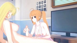 [DxD] Futa Asia x Irina(3d Anime)