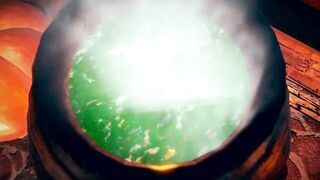 An Accident Summon inside Witch House 3D Cartoon