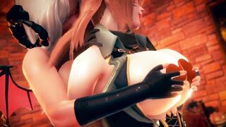 An Accident Summon inside Witch House 3D Cartoon