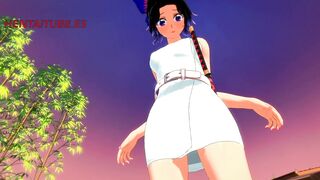 Kimetsu no Yaiba Cartoon - Tanjiro x Kanae Hand Job, Head and