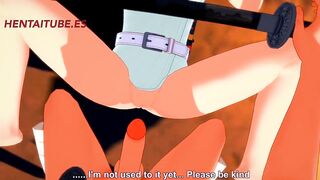 Kimetsu no Yaiba Cartoon - Tanjiro x Kanae Hand Job, Head and