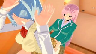 MOKA AKASHIYA FUTANARI KURUMU KURONO ROSARIO VAMPIRE