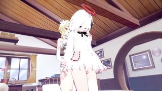 Genshin Impact: Futa Lumine Pounded Paimon | Emergency Onahole