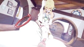 Genshin Impact: Futa Lumine Pounded Paimon | Emergency Onahole