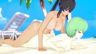 [senran Kagura] Futa Homura x Hikage(3d Hentai)