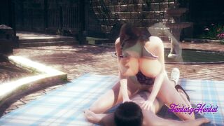 one Piece Hentai 3D - Boa Hancock Hard Sex inside the Garden