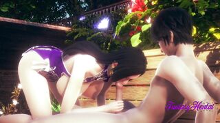 one Piece Hentai 3D - Boa Hancock Hard Sex inside the Garden