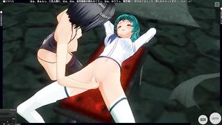 3D HENTAI BDSM YURI the Gf took the College Girl to the Basement