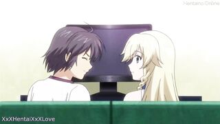 Hentai // Blonde Teen Fucking with her Friend // Uncensored