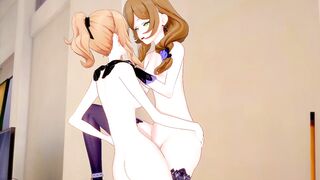 [genshin Impact] Futanari Jean Boned Lisa(3d Cartoon)