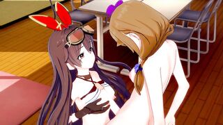[genshin Impact] Futanari Lisa Screwed Amber(3d Animated)