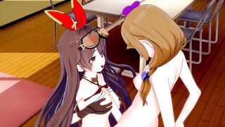 [genshin Impact] Futanari Lisa Screwed Amber(3d Animated)