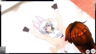 3D CARTOON YURI Red Haired Sister Wanted to Fuck little Sister