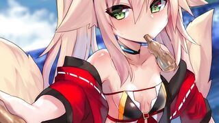 Stroke with my Fluffy Tail~ | Kokonoe Tsubaki ANIME JOI ~ (EDGING,