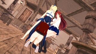 FUTANARI WENDY MARVELL,ERZA SCARLET AND LUCY HEARTFILIA FAIRY TAIL