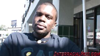 beauty blonde Lindsey Meadows gets fuck by black guy