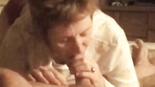 Close up blow job