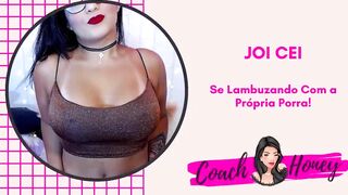 Licking himself all over with his own cum! JOI CEI | Guided