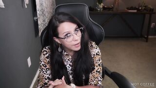 Fake teacher "forgets" to log off online school and fucks her husband