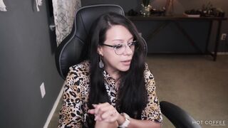 Fake teacher "forgets" to log off online school and fucks her husband