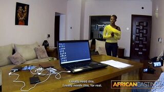Face Banged! Gets Messy for Young African pussy with mouth