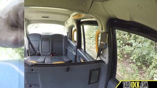 sex with a big boobed blonde into the woods