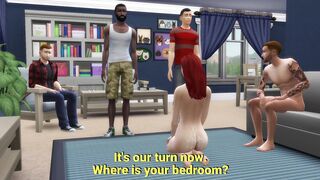 DDSims - Cuckold allows Strangers to Gang Bang his Ex-Wife -