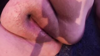 Chubby Red Fellatio taking a Cumshot into her Fat Snatch