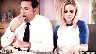 Erotic blonde Jessa Rhodes wanted husbands huge penis and she