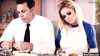 Erotic blonde Jessa Rhodes wanted husbands huge penis and she