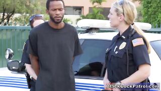 Lusty Milf Cops Want Some Huge African Dick To Suck