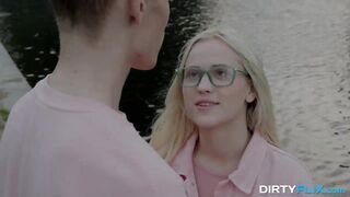 Filthy Flix - Nerdy coed Nikki Hill fucks like a
