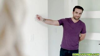 Blonde stepmom have no choice but to got fuck by