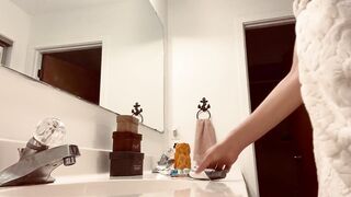 Spying on Mommy while she Gets Ready