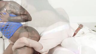 BLACK MOTHERLOAD Juicy MILF GoGo FukMe Craves WHITE STICKY CREAM to Coat Her Juicy Ass!